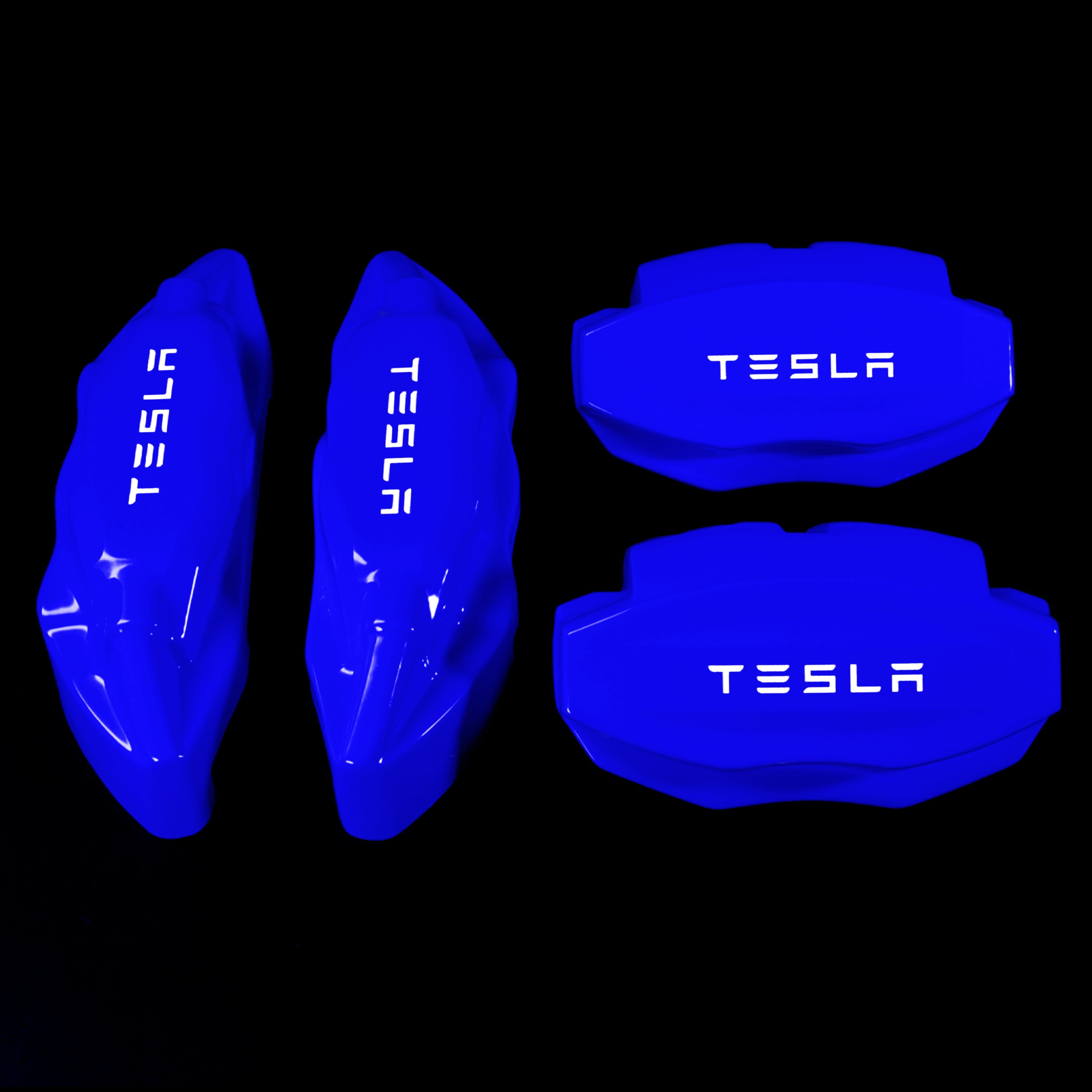 Brake Caliper Covers for Tesla Model X 2021-2023 in Blue Color – Set of 4 + Warranty