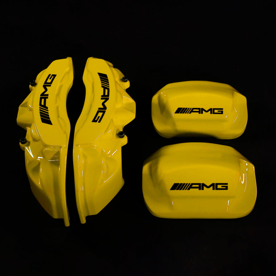 Brake Caliper Covers for Mercedes-Benz G550 2018-2024 – AMG Style in Yellow Color – Set of 4 + Warranty