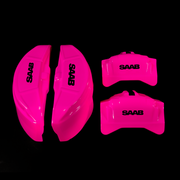Custom Brake Caliper Covers for Saab in Fuchsia Color – Set of 4 + Warranty