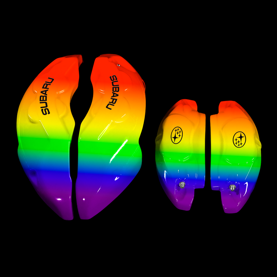 Custom Brake Caliper Covers for Subaru in Custom Color – Set of 4 + Warranty