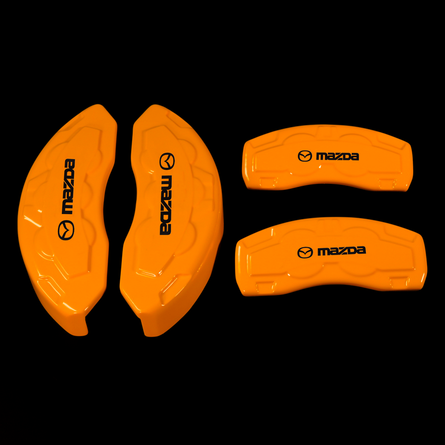 Custom Brake Caliper Covers for Mazda in Orange Color – Set of 4 + Warranty