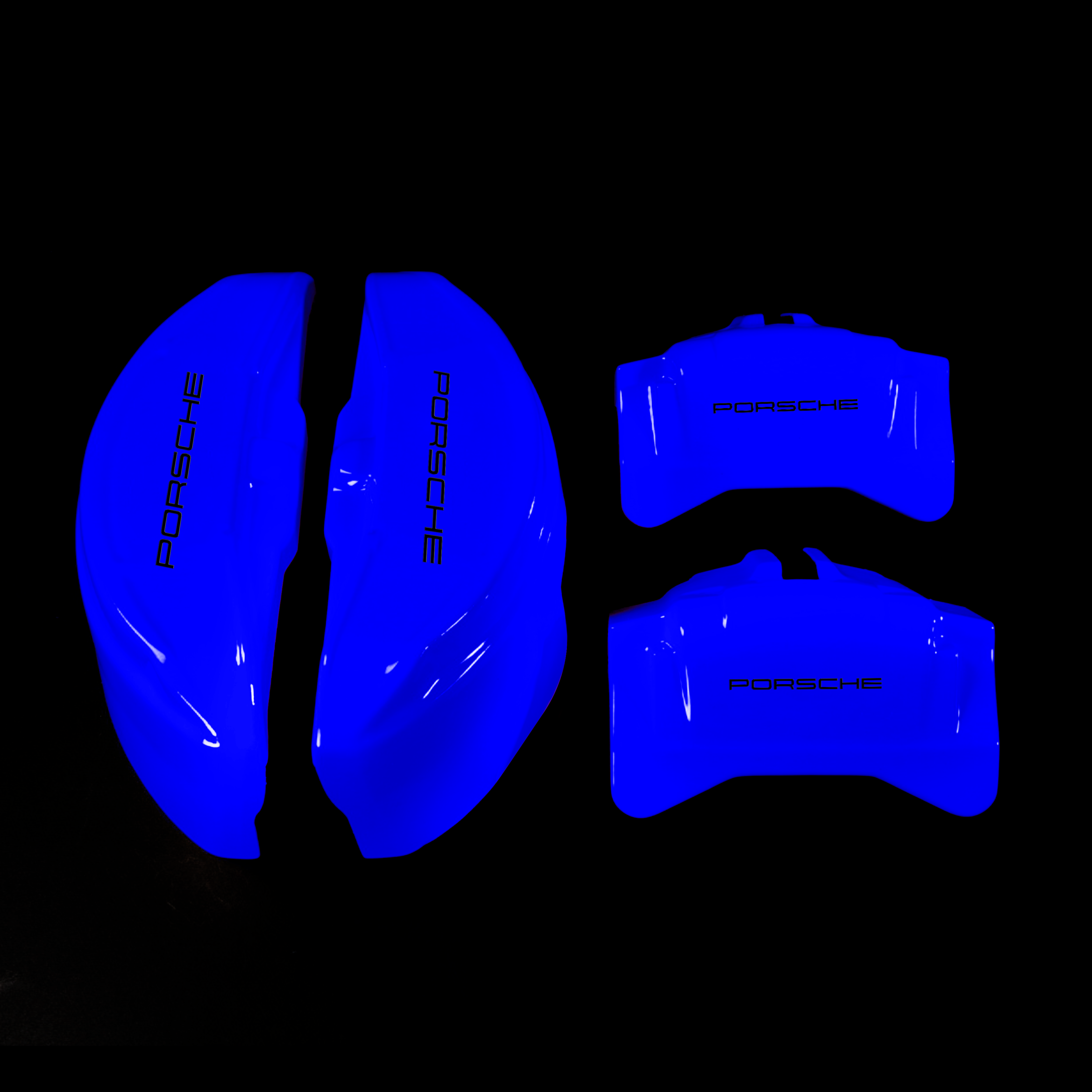 Custom Brake Caliper Covers for Porsche in Blue Color – Set of 4 + Warranty