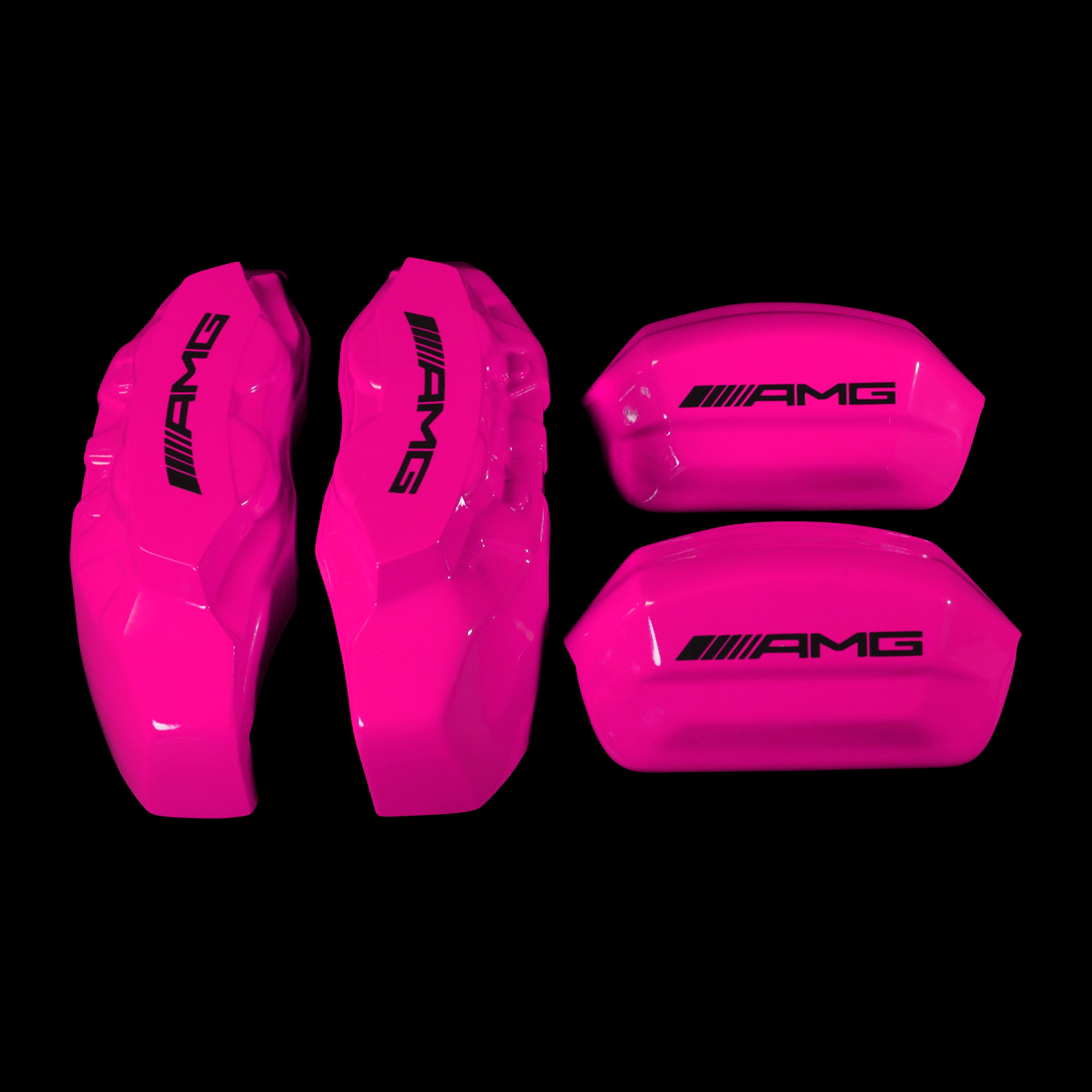 Brake Caliper Covers for Mercedes-Benz C43 2015-2018 – AMG Style in Fuchsia Color – Set of 4 + Warranty