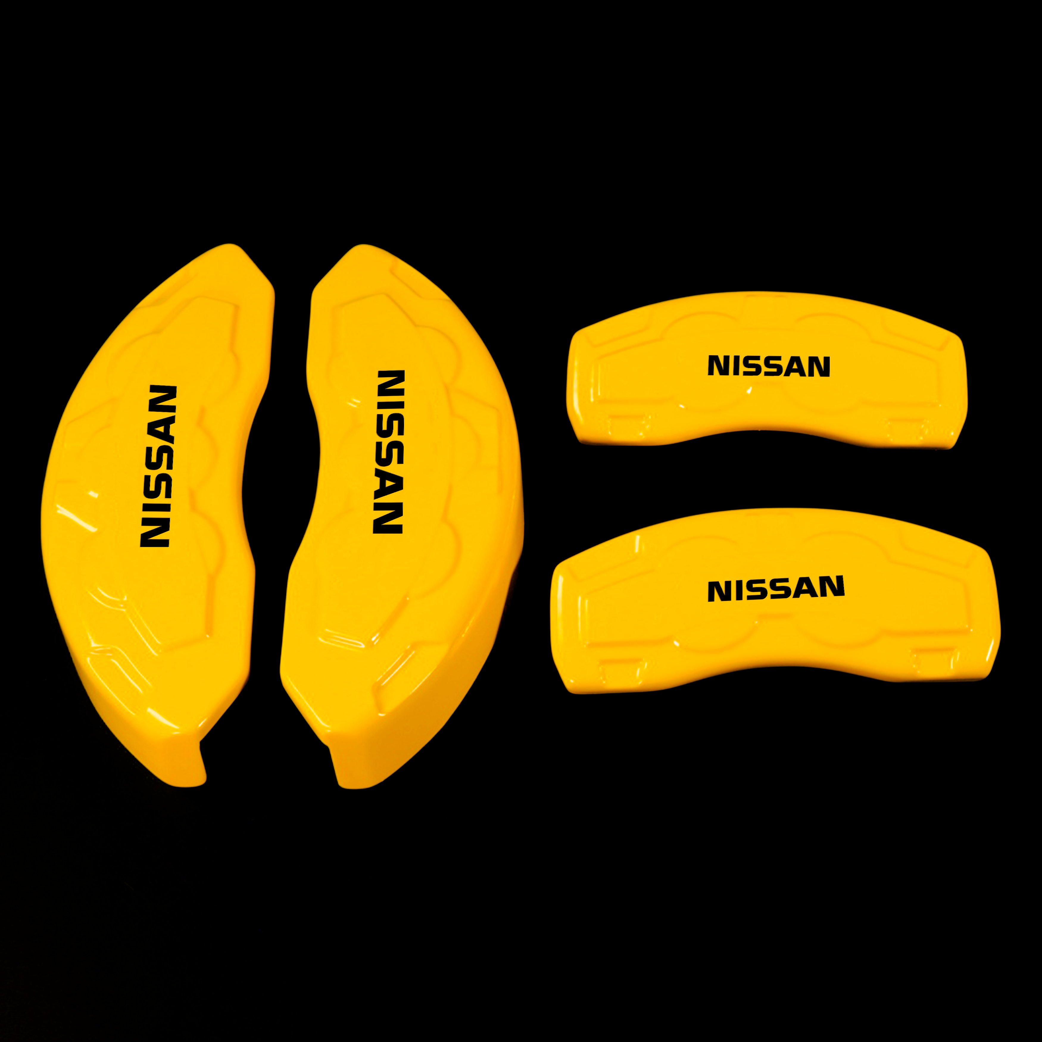 Custom Brake Caliper Covers for Nissan in Yellow Color – Set of 4 + Warranty