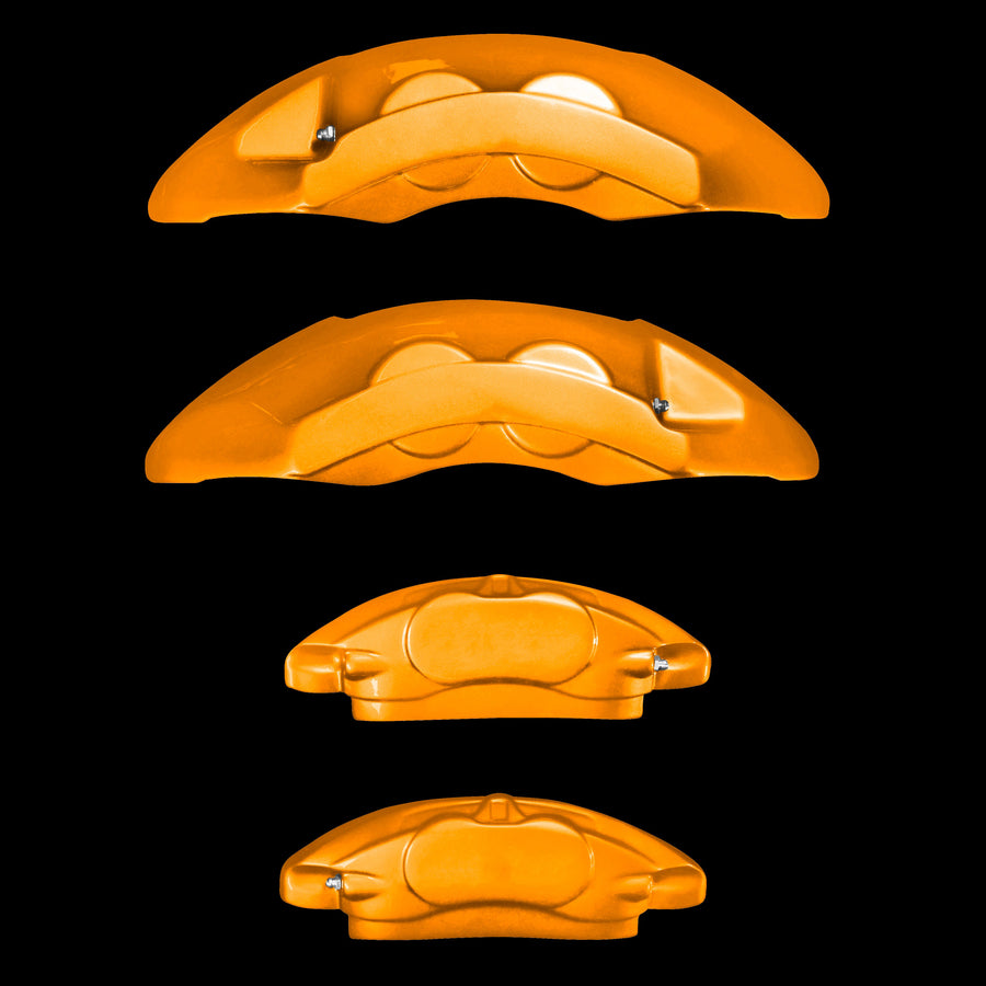 Custom Brake Caliper Covers for BMW – M Style in Orange Color – Set of 4 + Warranty