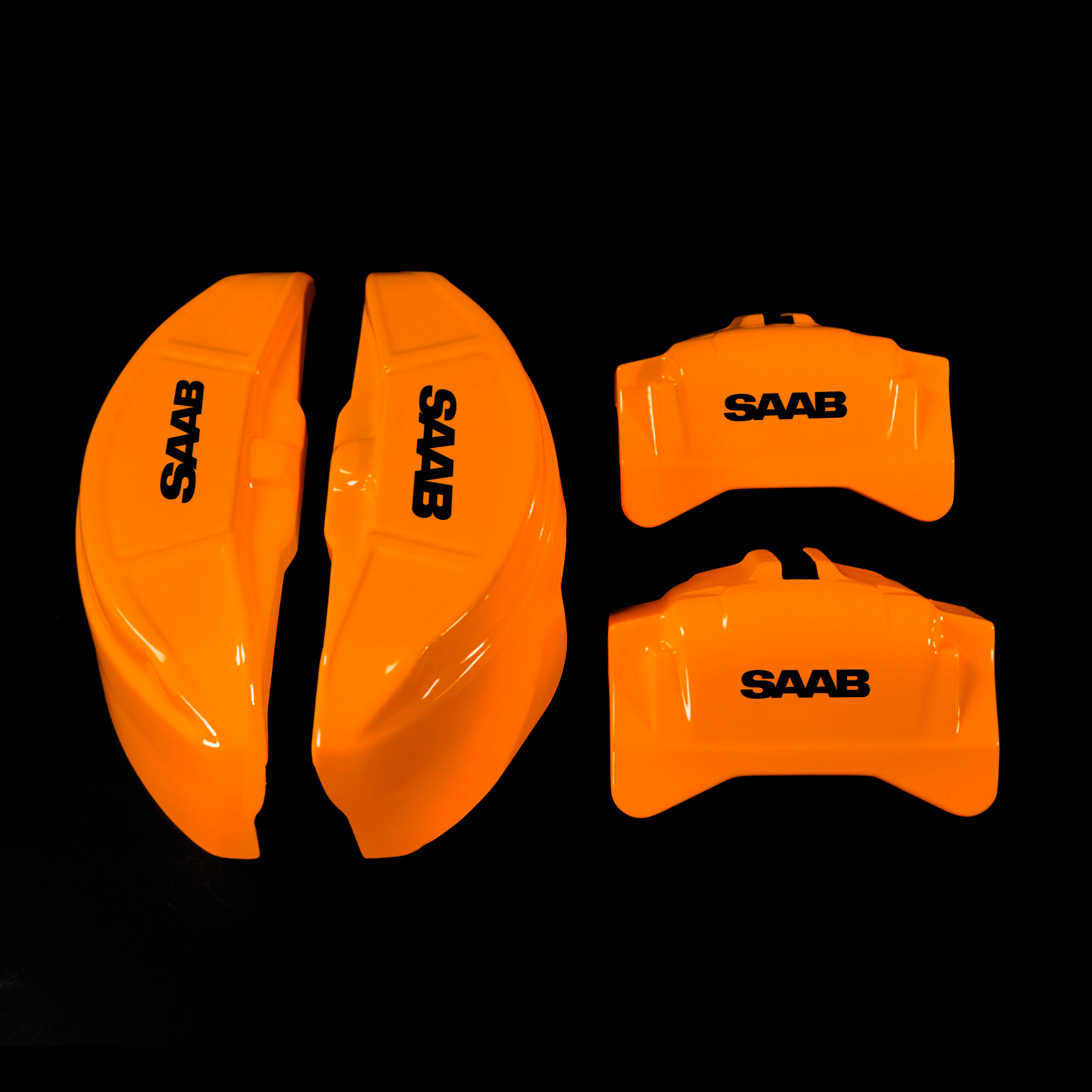 Custom Brake Caliper Covers for Saab in Orange Color – Set of 4 + Warranty