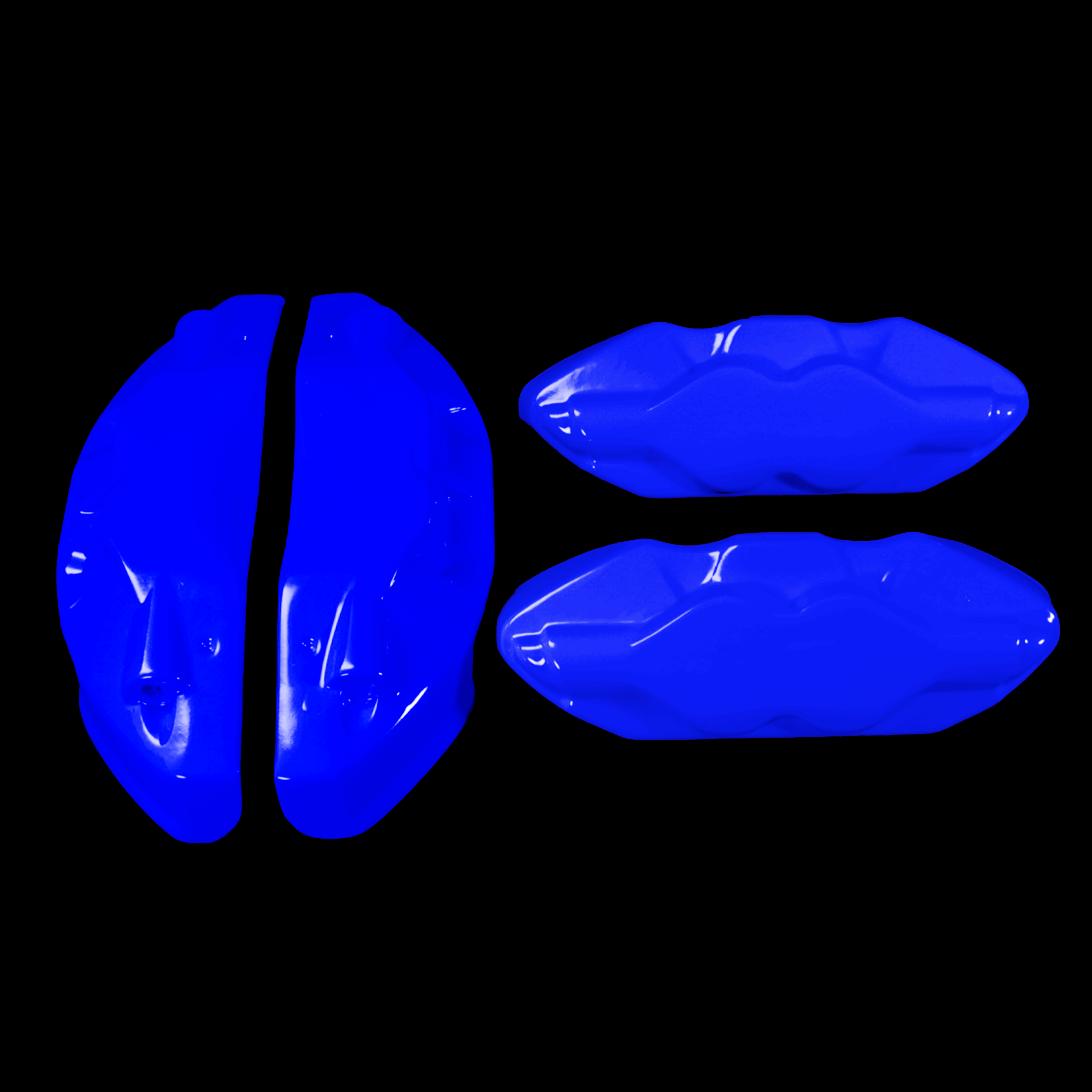 Custom Brake Caliper Covers for Cadillac in Blue Color – Set of 4 + Warranty