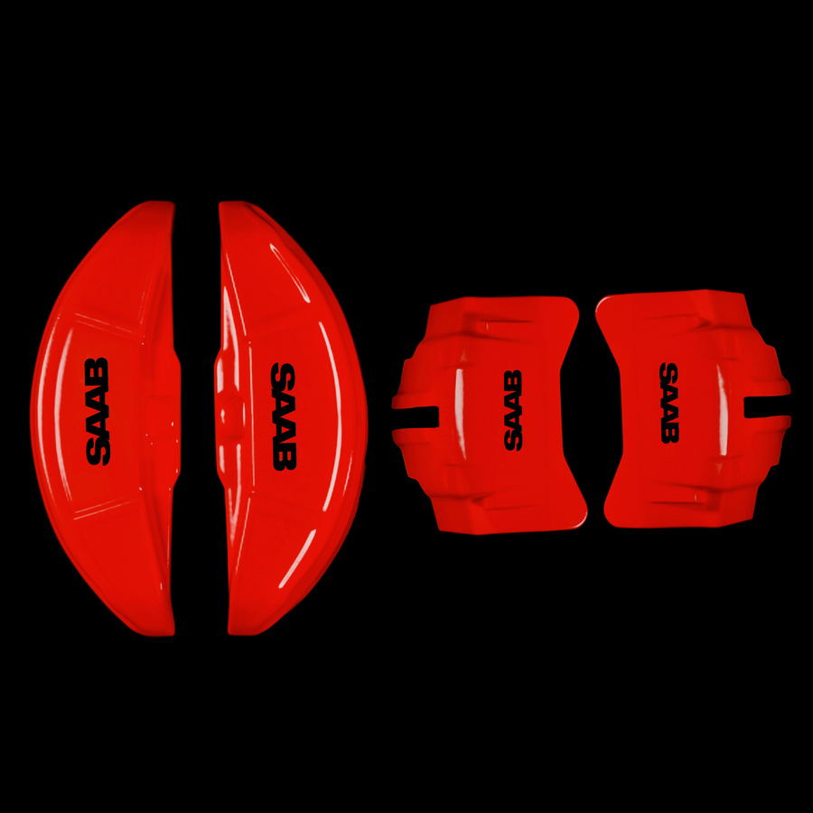 Custom Brake Caliper Covers for Saab in Red Color – Set of 4 + Warranty
