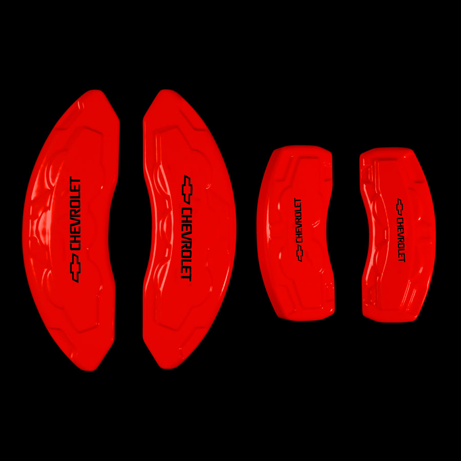 Custom Brake Caliper Covers for Chevrolet in Red Color – Set of 4 + Warranty