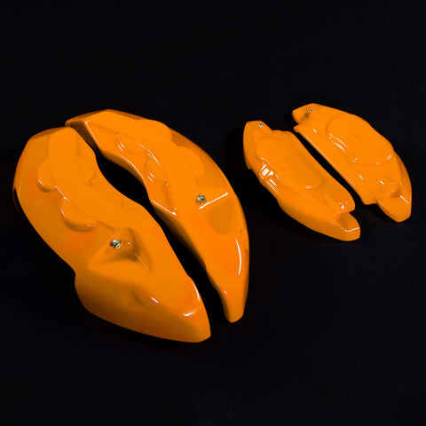 Custom Brake Caliper Covers for BMW – M Style in Orange Color – Set of 4 + Warranty