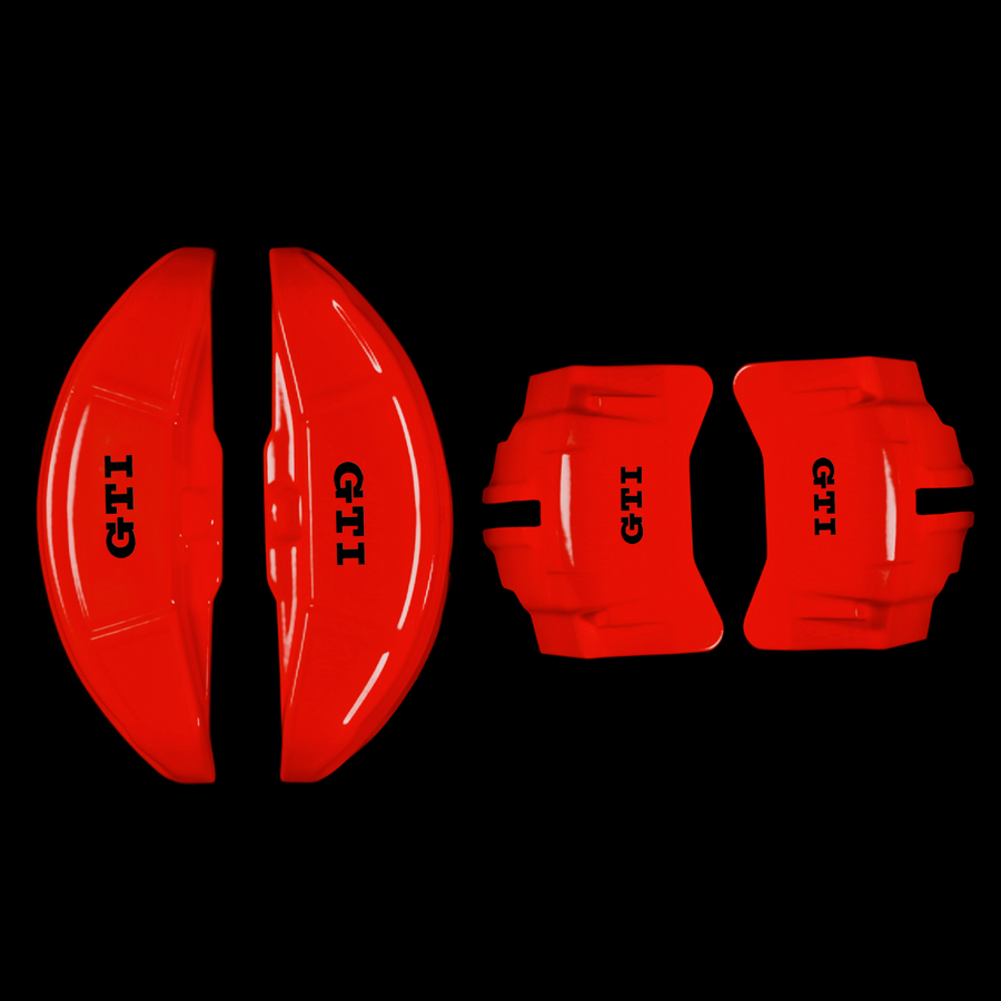 Custom Brake Caliper Covers for Volkswagen in Red Color – Set of 4 + Warranty