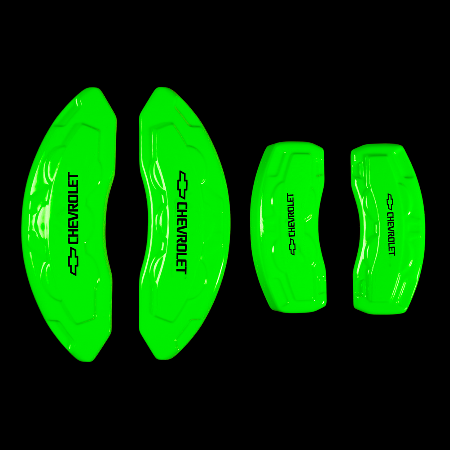 Custom Brake Caliper Covers for Chevrolet in Green Color – Set of 4 + Warranty