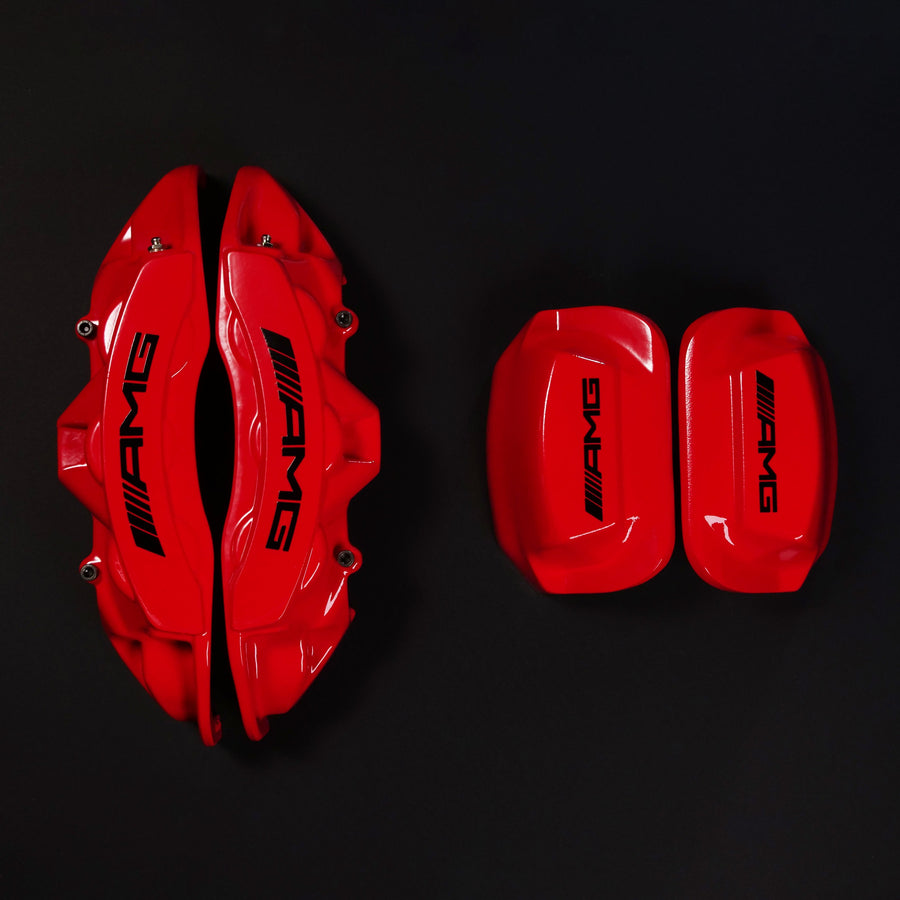 Brake Caliper Covers for Mercedes-Benz G550 2018-2024 – AMG Style in Red Color – Set of 4 + Warranty