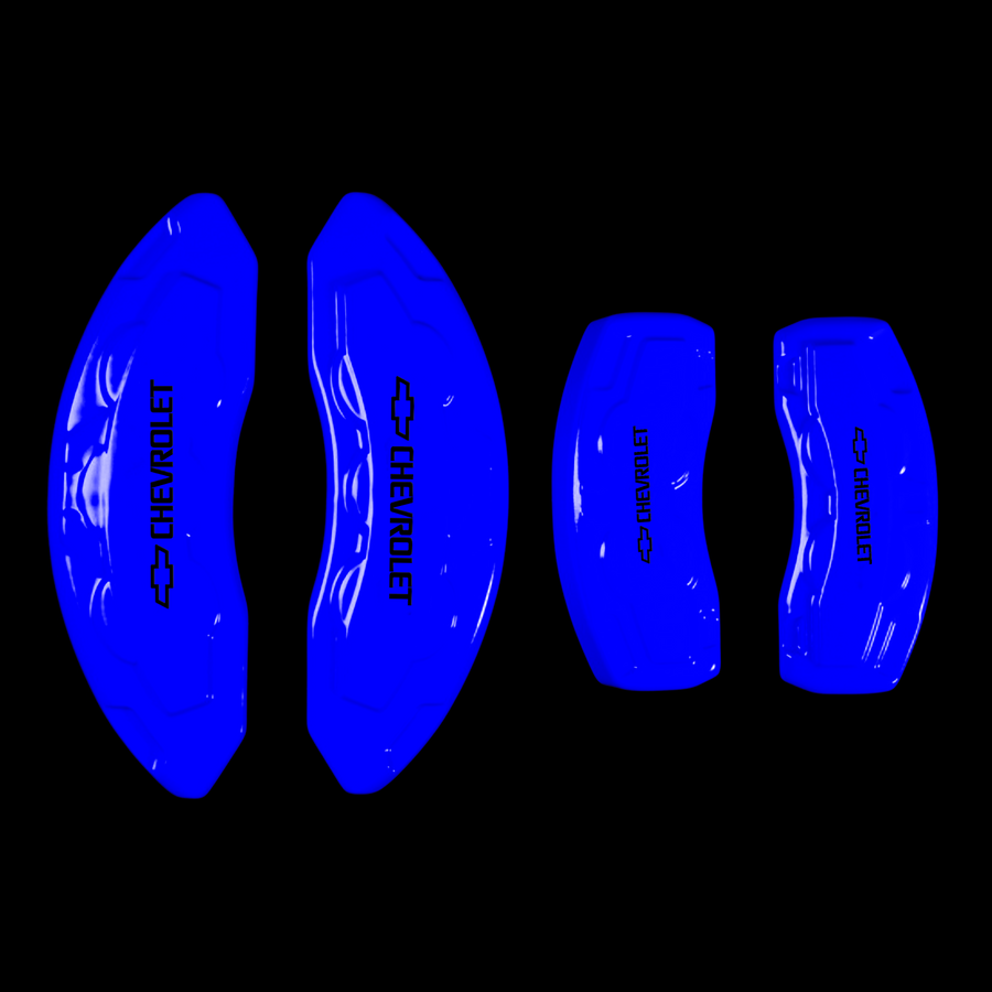 Custom Brake Caliper Covers for Chevrolet in Blue Color – Set of 4 + Warranty