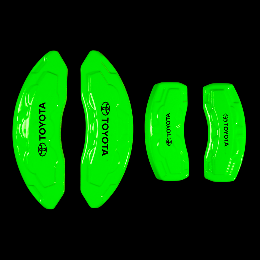 Custom Brake Caliper Covers for Toyota in Green Color – Set of 4 + Warranty