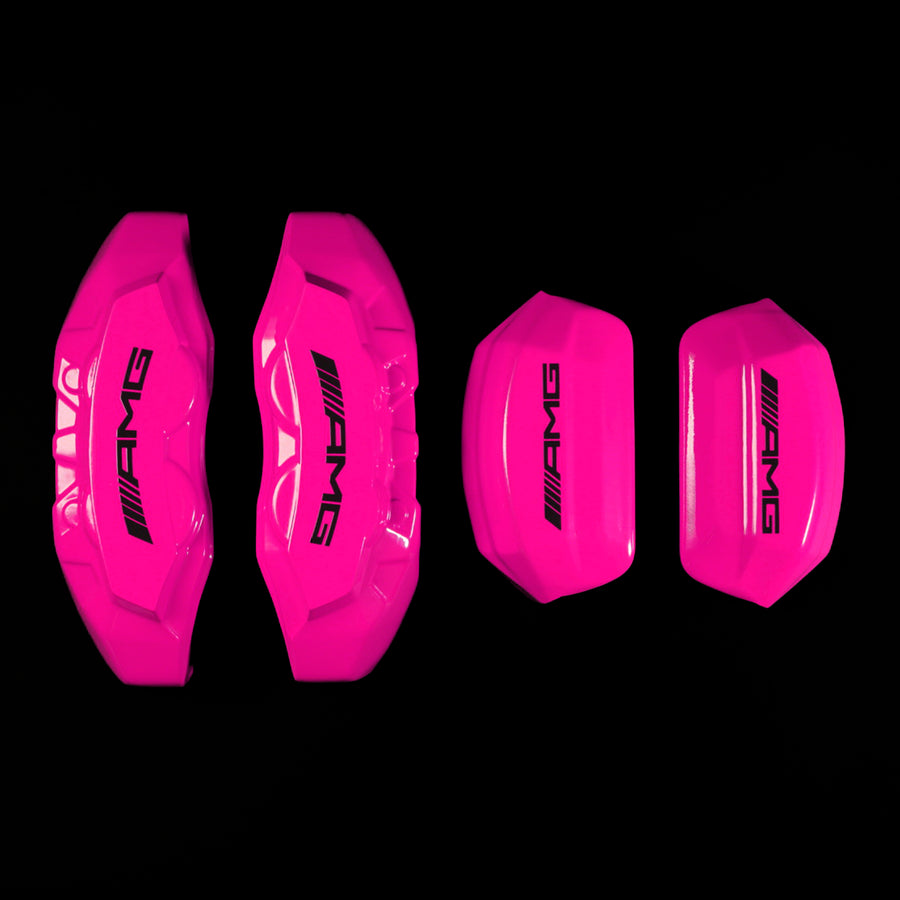Brake Caliper Covers for Mercedes-Benz C43 2015-2018 – AMG Style in Fuchsia Color – Set of 4 + Warranty