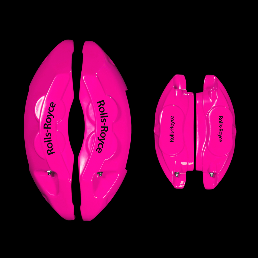 Custom Brake Caliper Covers for Rolls-Royce in Fuchsia Color – Set of 4 + Warranty