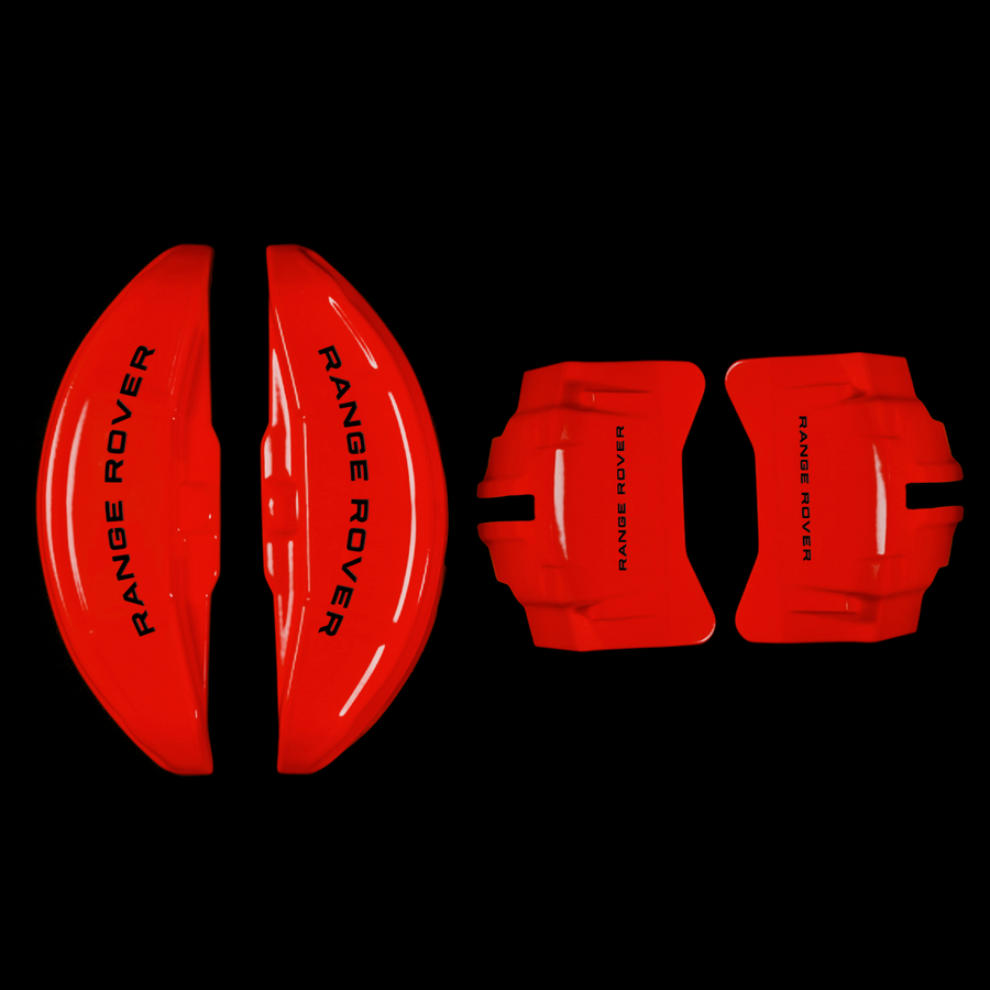 Custom Brake Caliper Covers for Land Rover in Red Color – Set of 4 + Warranty