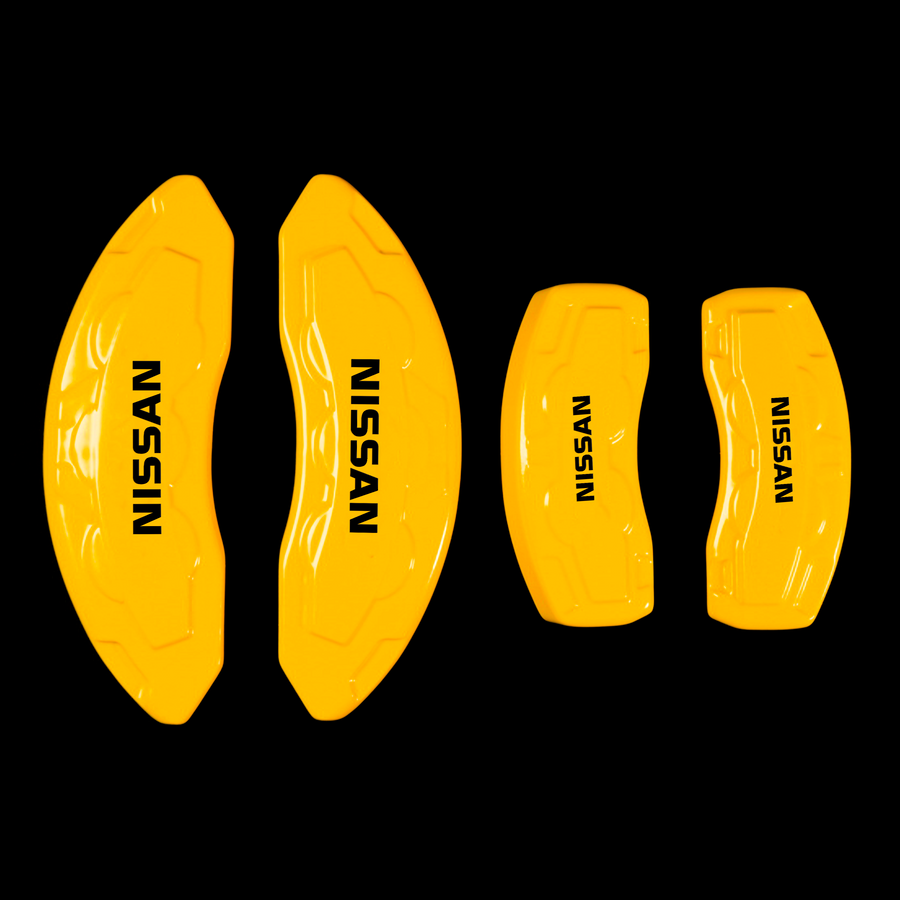 Custom Brake Caliper Covers for Nissan in Yellow Color – Set of 4 + Warranty