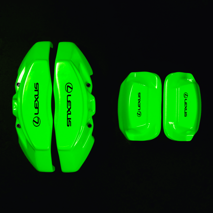 Custom Brake Caliper Covers for Lexus in Green Color – Set of 4 + Warranty