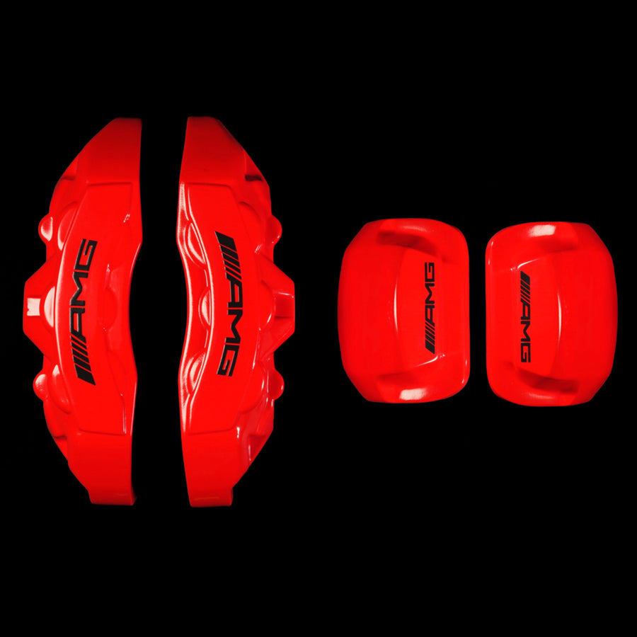 Brake Caliper Covers for Mercedes-Benz G63 2019-2025 – AMG Style in Red Color – Set of 4 + Warranty