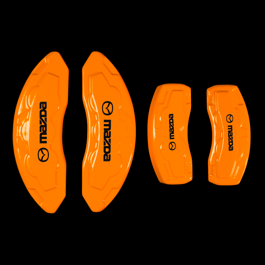 Custom Brake Caliper Covers for Mazda in Orange Color – Set of 4 + Warranty