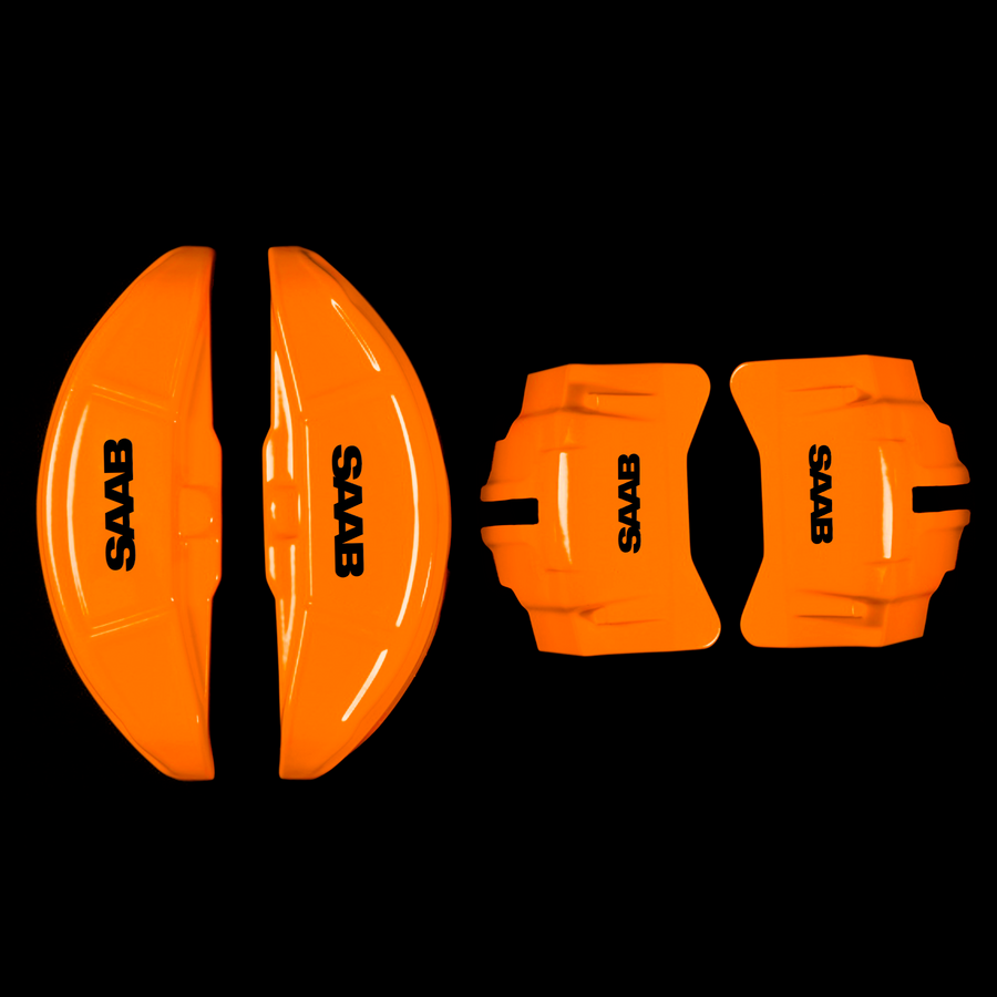 Custom Brake Caliper Covers for Saab in Orange Color – Set of 4 + Warranty