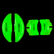 Custom Brake Caliper Covers for Audi in Green Color – Set of 4 + Warranty