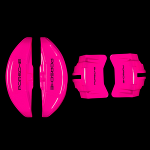 Custom Brake Caliper Covers for Porsche in Fuchsia Color – Set of 4 + Warranty