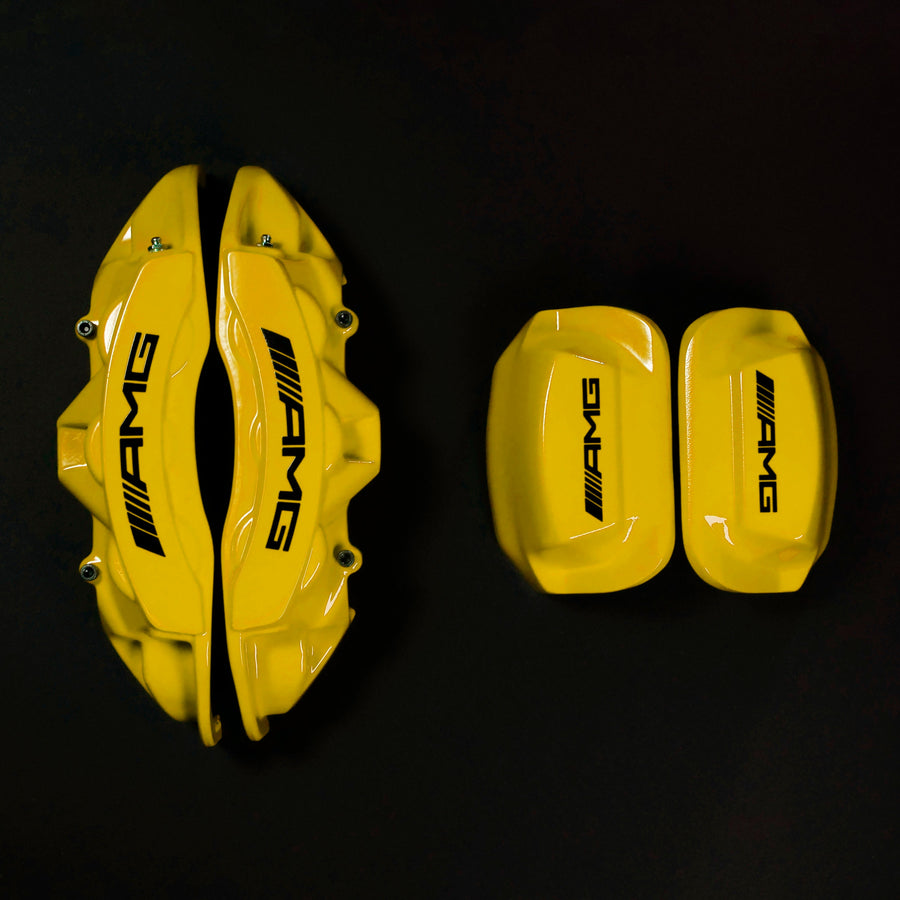 Brake Caliper Covers for Mercedes-Benz G550 2018-2024 – AMG Style in Yellow Color – Set of 4 + Warranty
