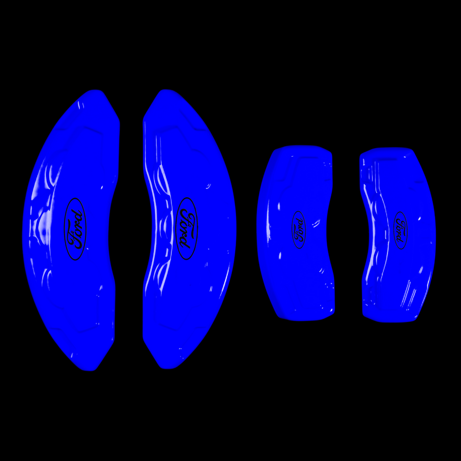 Custom Brake Caliper Covers for Ford in Blue Color – Set of 4 + Warranty