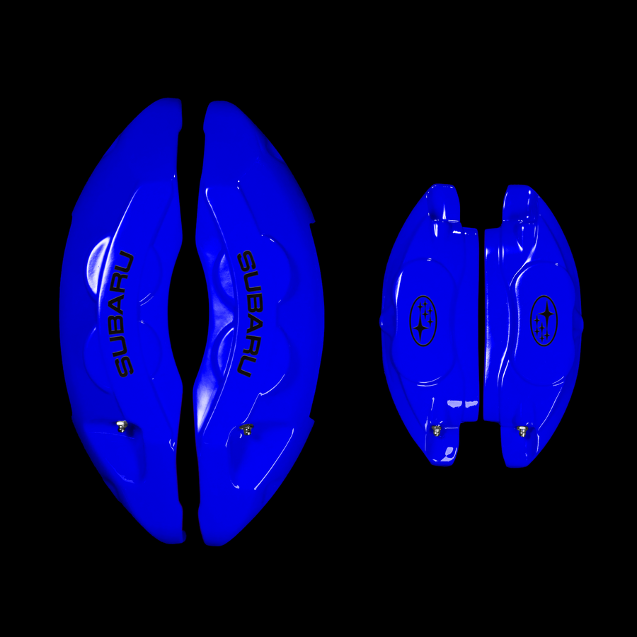 Custom Brake Caliper Covers for Subaru in Blue Color – Set of 4 + Warranty