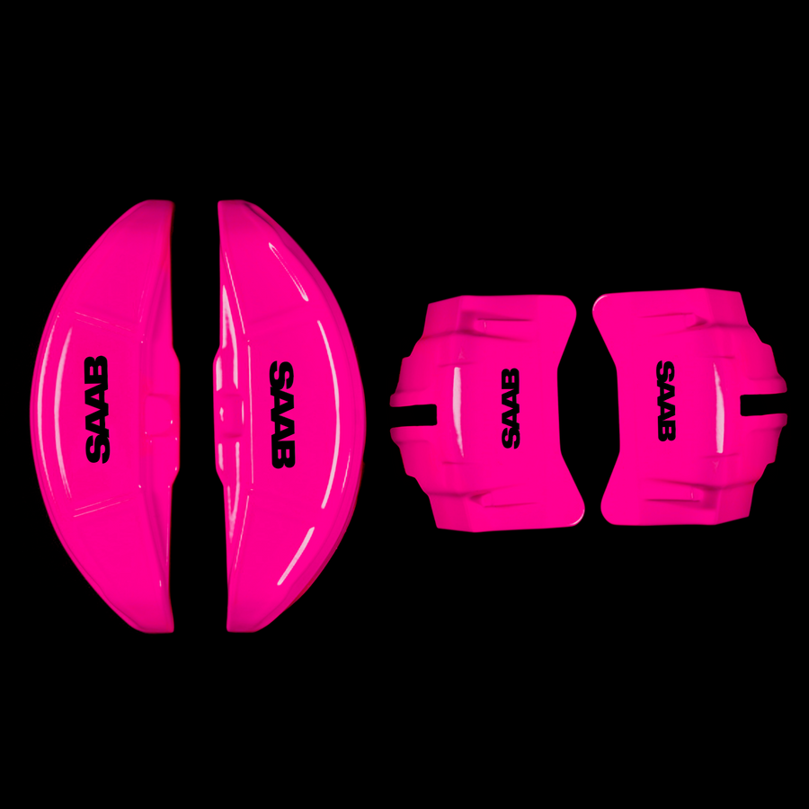 Custom Brake Caliper Covers for Saab in Fuchsia Color – Set of 4 + Warranty