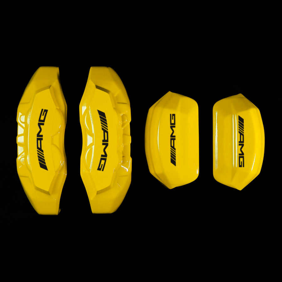 Brake Caliper Covers for Mercedes-Benz C43 2015-2018 – AMG Style in Yellow Color – Set of 4 + Warranty