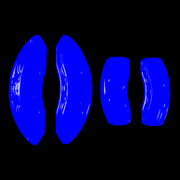 Custom Brake Caliper Covers for Chrysler in Blue Color – Set of 4 + Warranty