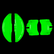 Custom Brake Caliper Covers for GMC in Green Color – Set of 4 + Warranty