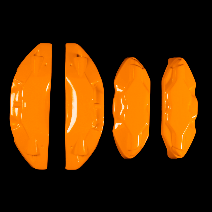 Custom Brake Caliper Covers for Cadillac in Orange Color – Set of 4 + Warranty