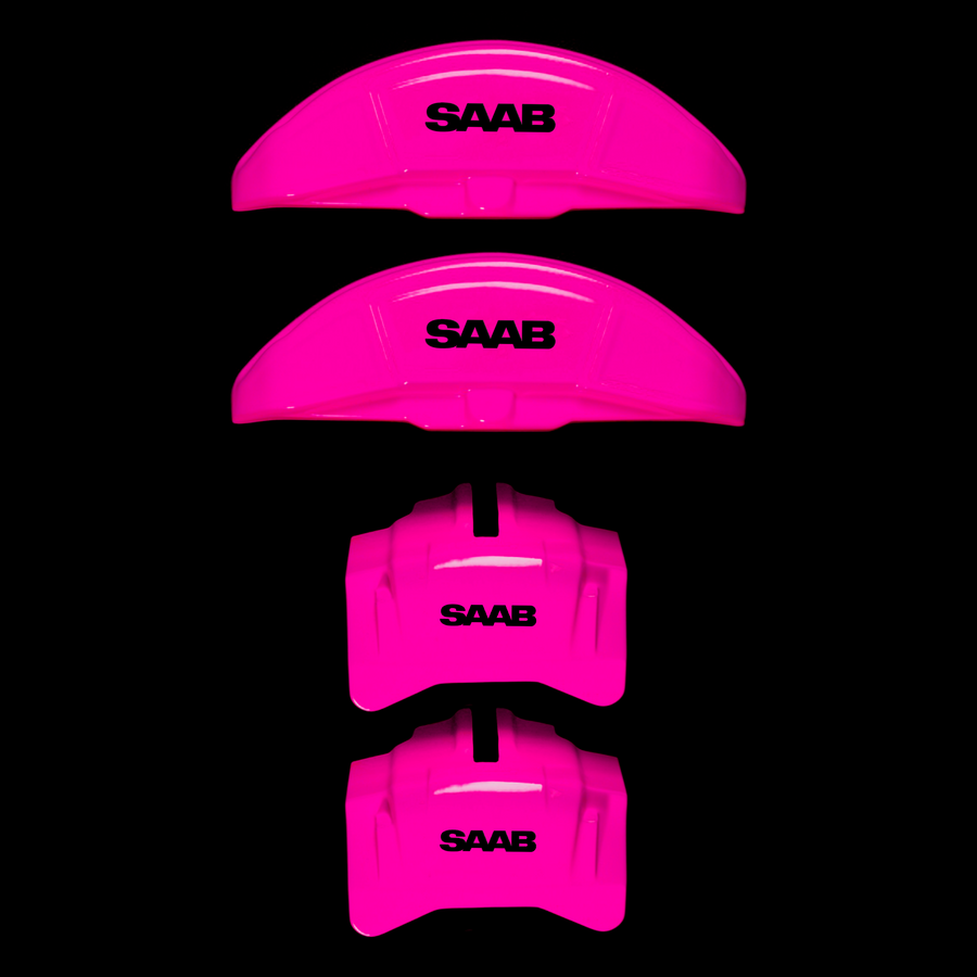 Custom Brake Caliper Covers for Saab in Fuchsia Color – Set of 4 + Warranty