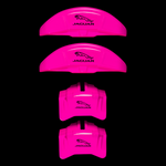 Custom Brake Caliper Covers for Jaguar in Fuchsia Color – Set of 4 + Warranty