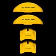 Custom Brake Caliper Covers for Porsche in Yellow Color – Set of 4 + Warranty