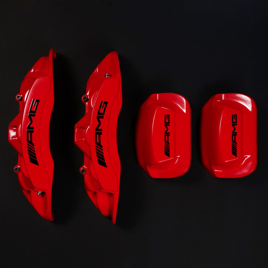Brake Caliper Covers for Mercedes-Benz G550 2018-2024 – AMG Style in Red Color – Set of 4 + Warranty
