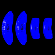 Custom Brake Caliper Covers for Ford in Blue Color – Set of 4 + Warranty