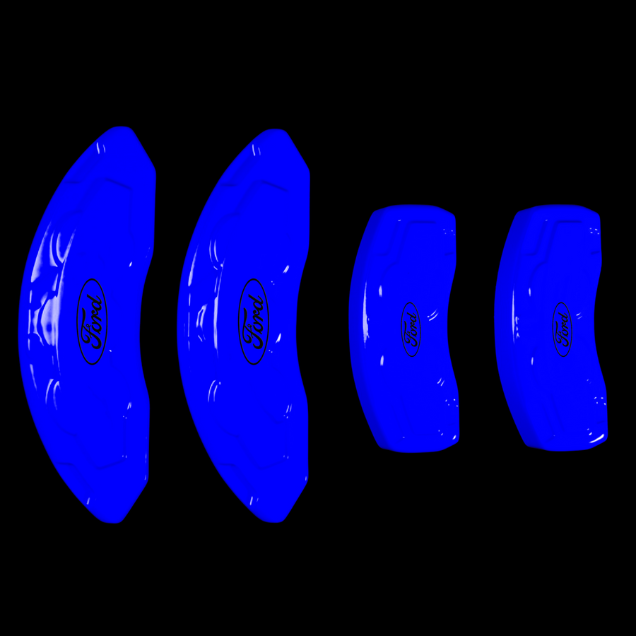 Custom Brake Caliper Covers for Ford in Blue Color – Set of 4 + Warranty