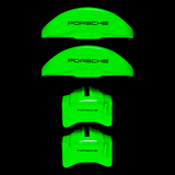 Custom Brake Caliper Covers for Porsche in Green Color – Set of 4 + Warranty