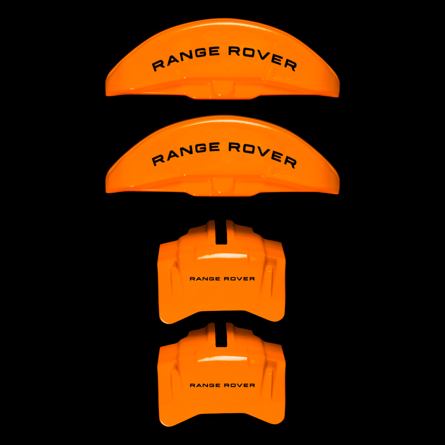 Custom Brake Caliper Covers for Land Rover in Orange Color – Set of 4 + Warranty