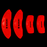Custom Brake Caliper Covers for Suzuki in Red Color – Set of 4 + Warranty
