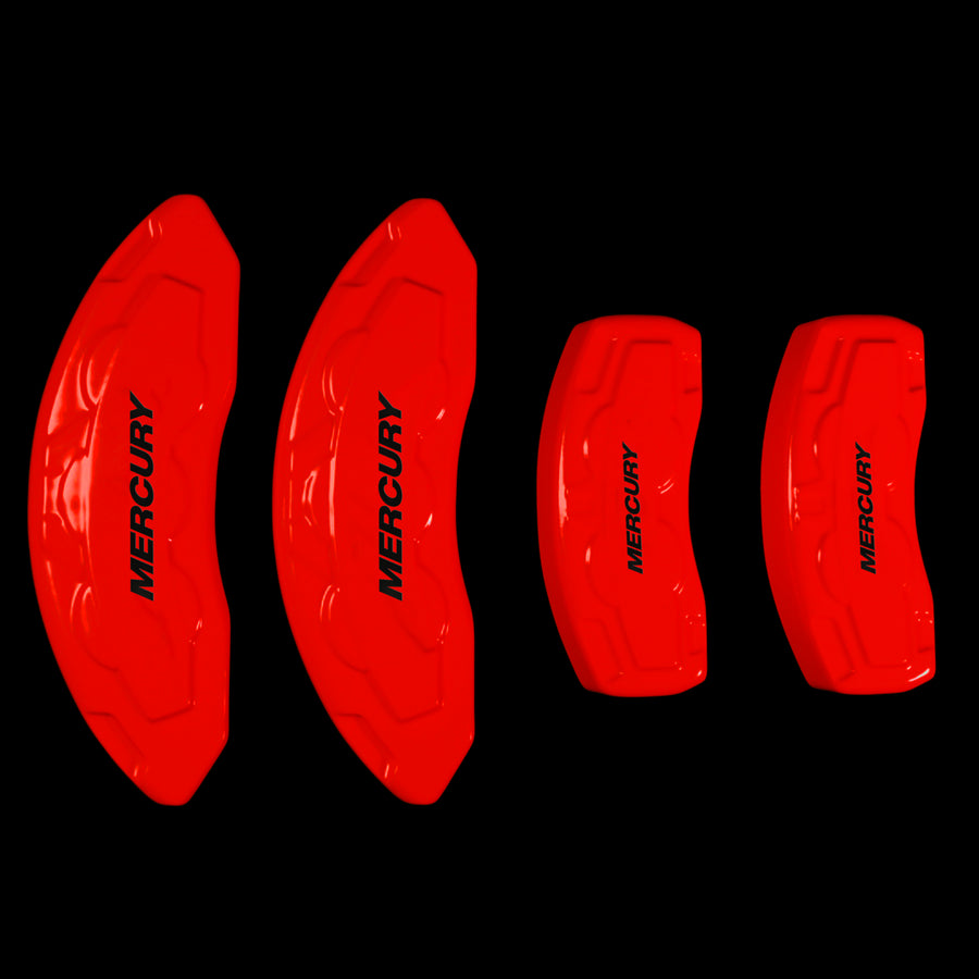 Custom Brake Caliper Covers for Mercury in Red Color – Set of 4 + Warranty