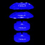 Brake Caliper Covers for Tesla Model X 2021-2023 in Blue Color – Set of 4 + Warranty
