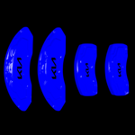Custom Brake Caliper Covers for Kia in Blue Color – Set of 4 + Warranty