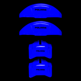 Custom Brake Caliper Covers for Polaris in Blue Color – Set of 4 + Warranty
